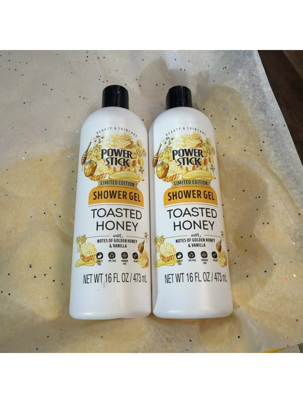 Power Stick Toasted Honey Vanilla Limited Edition Shower Gel 16 fl oz Fast Ship
